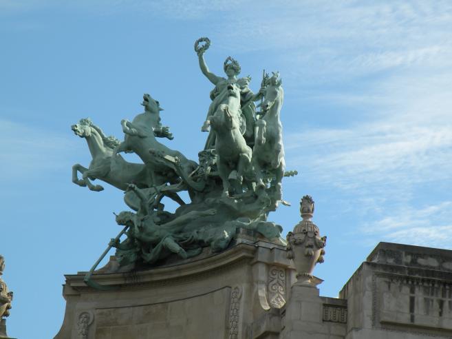  groupe sculpté, Grand palais